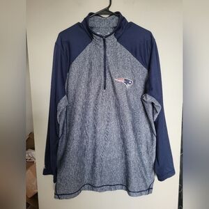 New England Patriots Quarter-Zip Pullover, Size XL